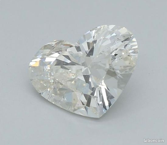 Diamant Naturel Brut 2.78 Carats - Couleur Gris Blanc, Clarté I3 - Taille ~9.69 Mm - Pour Bijouterie Ou Collection