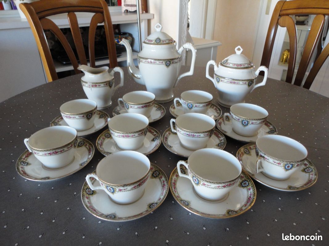 Service à café en porcelaine 1920 (image 2)