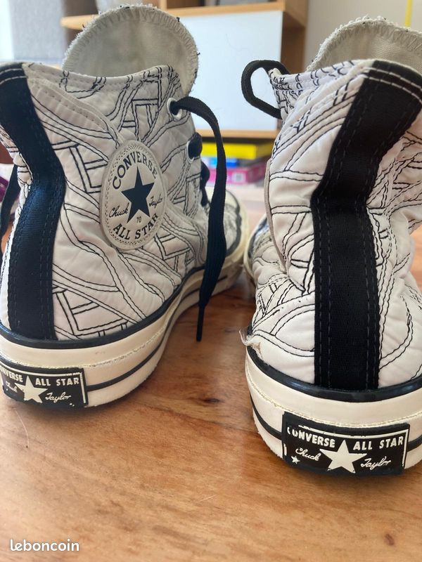Converse noires et blanches 37 (image 8)