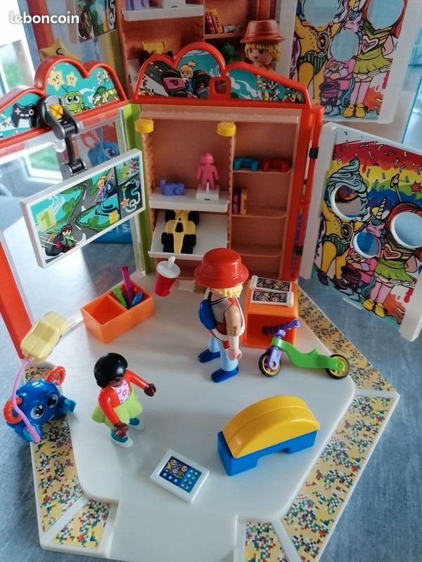 Plaque Panneau Publicitaire Playmobil - Annees 80 - Tres Rare