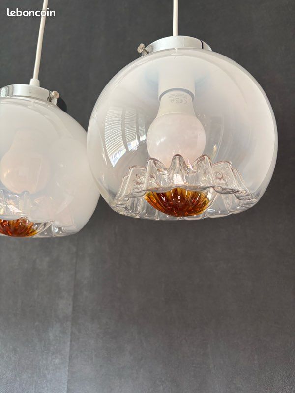Lot de trois suspensions en verre de Murano (image 9)