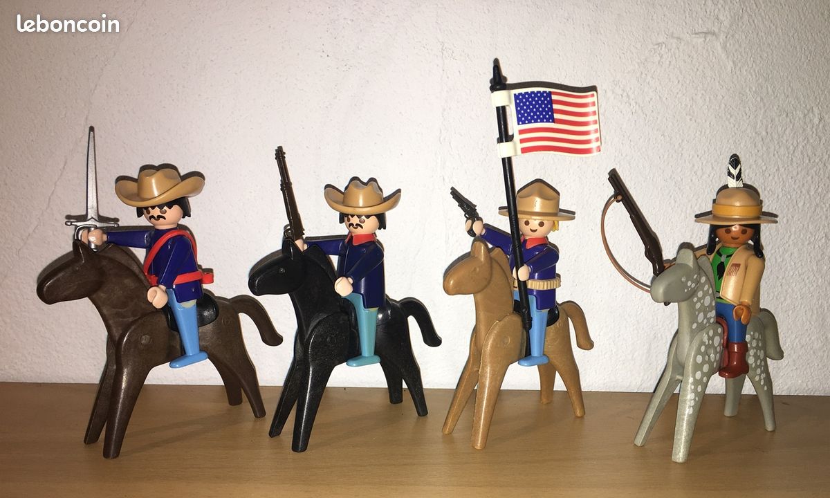 Playmobil Western Cavalerie Fort - Lots de 2 nordistes - Jeux & Jouets