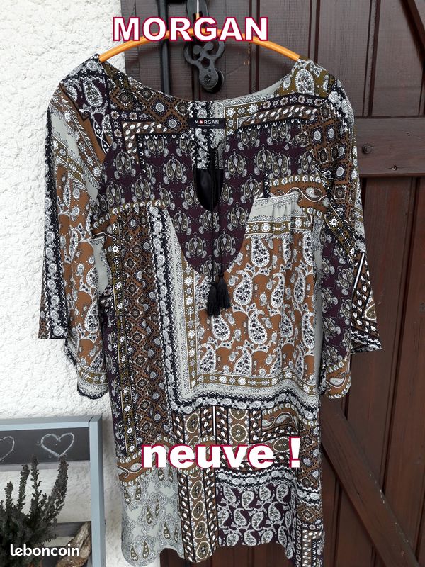 Robe / Tunique Chic Femme MORGAN DE TOI - Taille S - Occasion Très Bon État