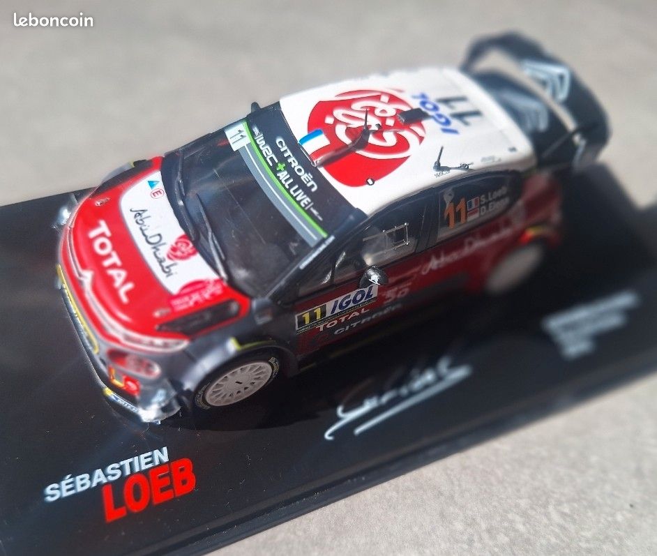 MINIATURE 1/43 SPARK - CITROËN C3 WRC N°11 RALLY MEXICO 2018 - LOEB