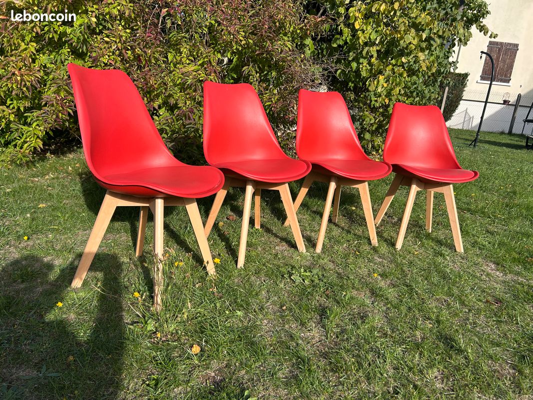 Lot de 4 chaises style Scandinave (image 2)
