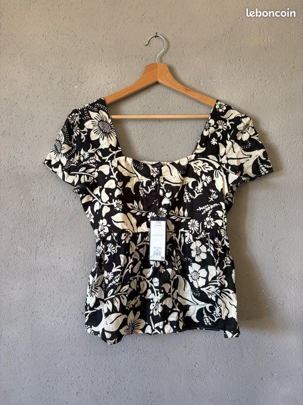 Tunique Femme Caroll Taille 40 Noire à Sequins - Très Bon État