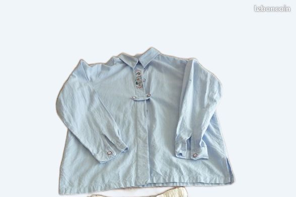 2 OU 1 Chemise jean femme top model xxl 1980 (image 5)