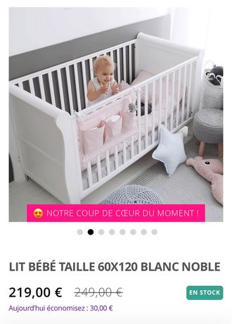 OUEST ANNONCES  À vendre lit bébé ou enfant en bas âge, de marque Sauthon
