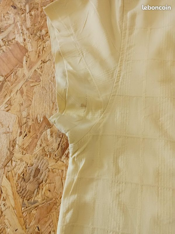 Chemise Vintage manches courtes, motifs ton sur ton, Jamaica Jaxx, 100% soie (image 4)
