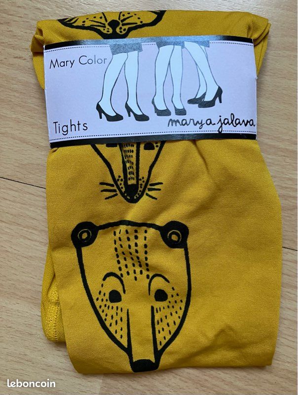 Collants Fantaisie Collant Jaune Moutarde Jaune Moutarde Collant