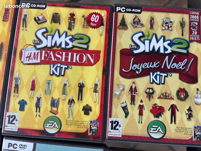 JEUX PC LES Sims 2 et disques additionnels (9 CDs) EUR 70,80 - FR