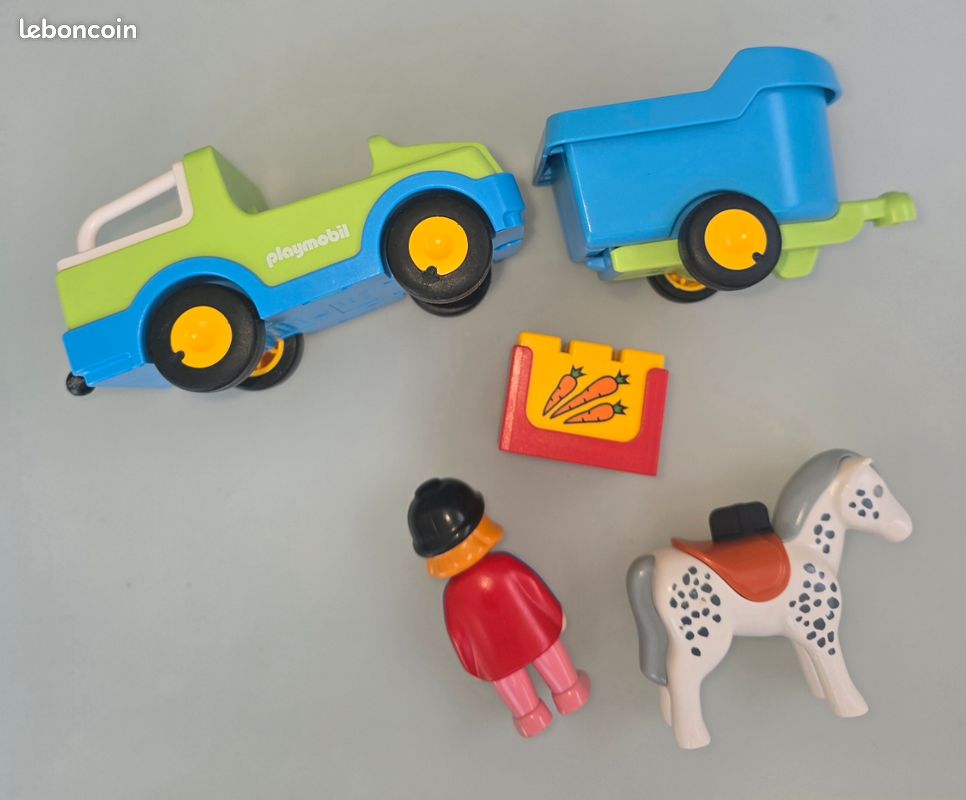 Playmobil 123 van+ cheval 6958 complet (image 3)