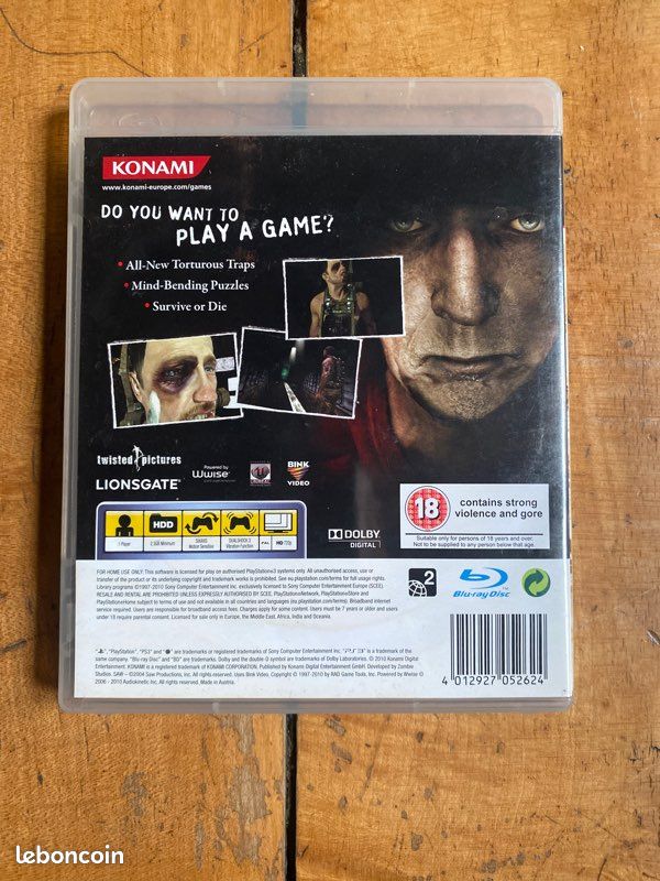 Saw 2 flash Blood complet pour Sony PS3 version anglaise (image 3)