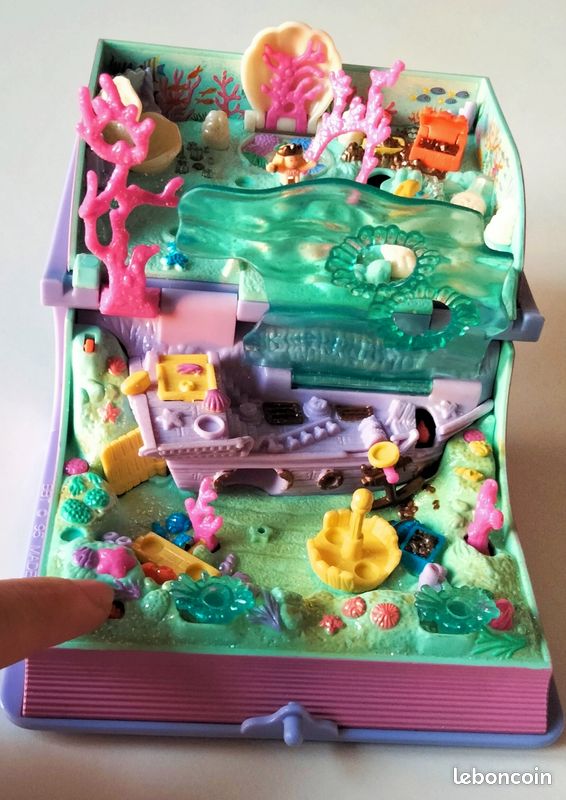 1995 Polly Pocket Enchanted Storybooks L'aventure de la sirène scintillante