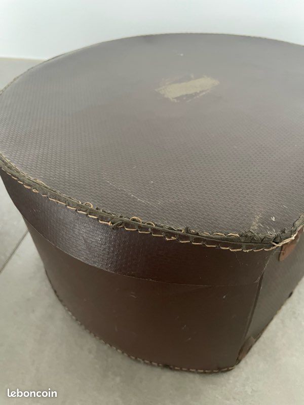 Lot De 2 Boîtes Rondes à Chapeaux Avec Couvercle Transparent