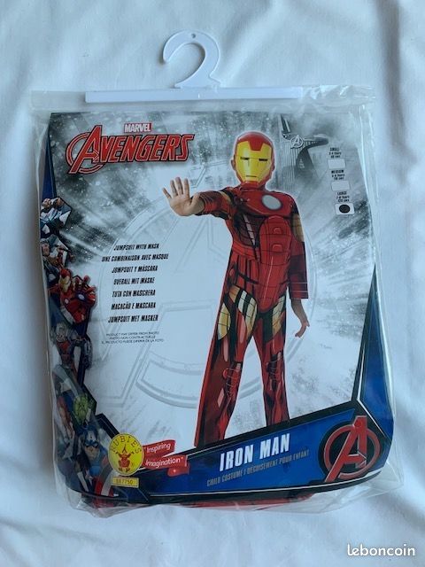 6 Déguisements Iron Man Marvel Avengers Taille L 7-8 ans (image 1)
