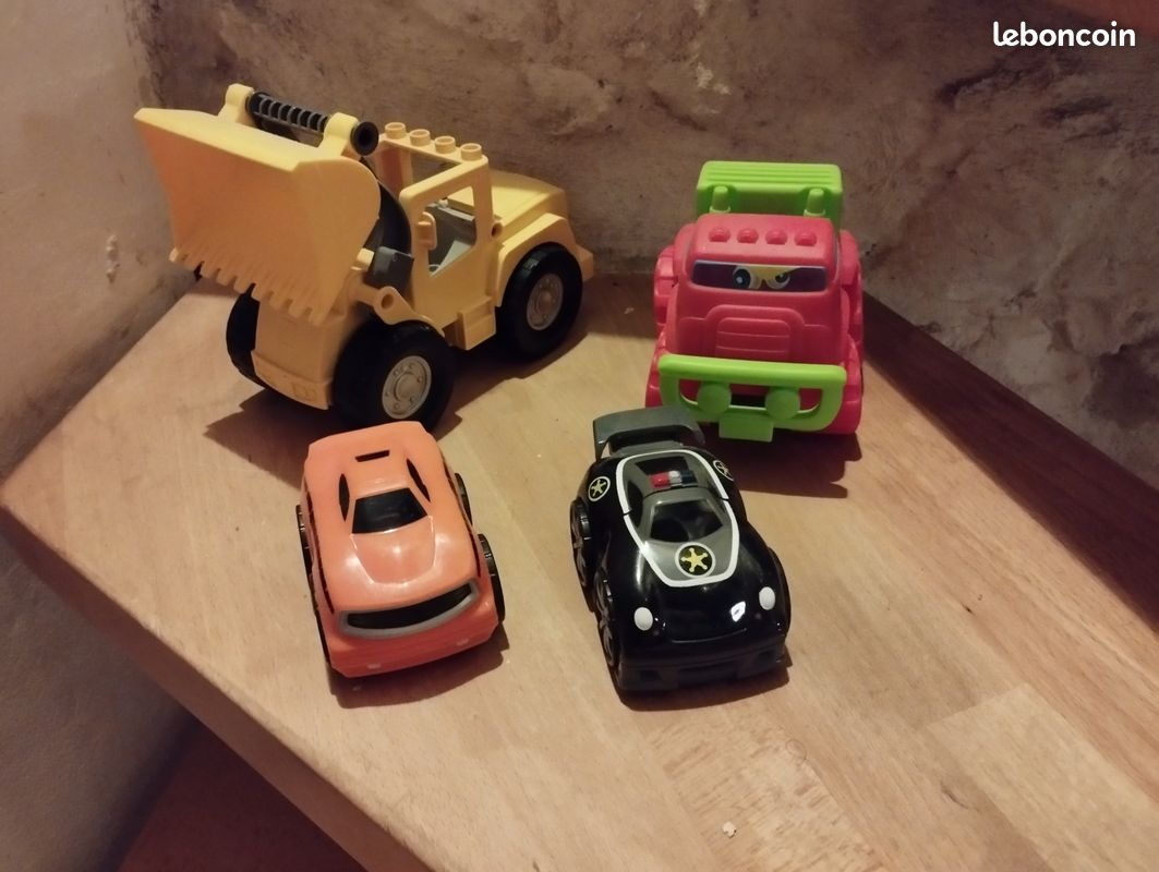 Lots voitures/camion et tractopelle pour enfant (image 1)