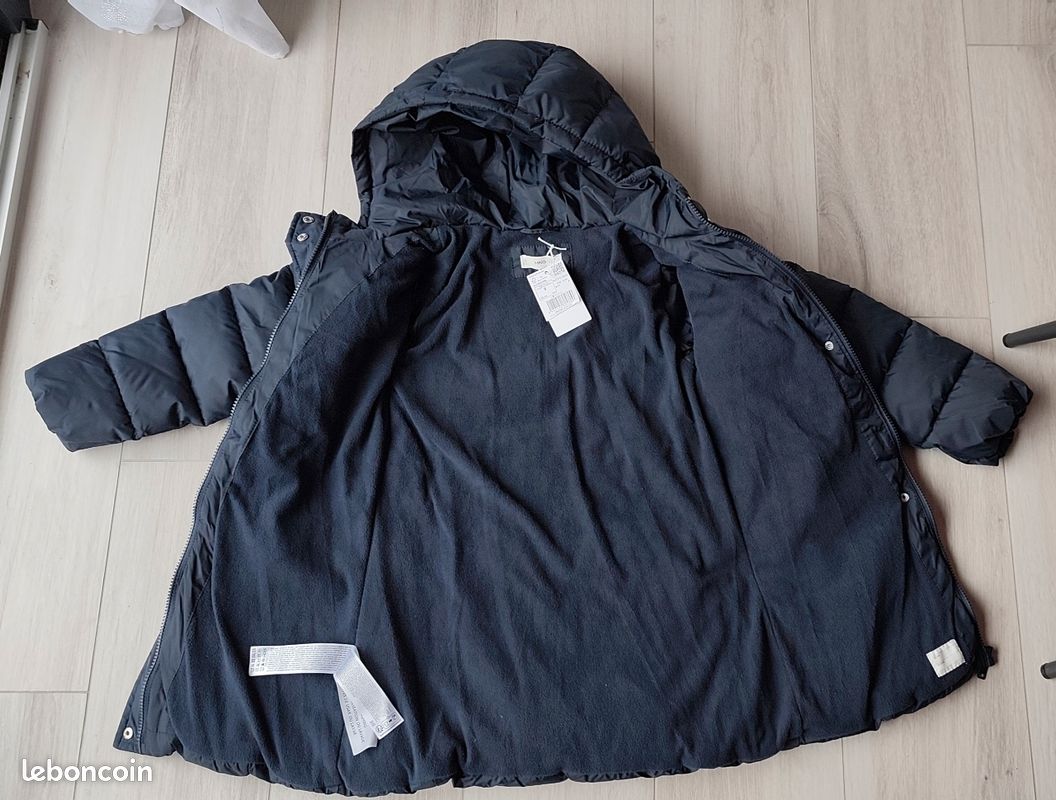 Anorak matelassé avec capuche neuf pour fille de la marque Mango (image 3)
