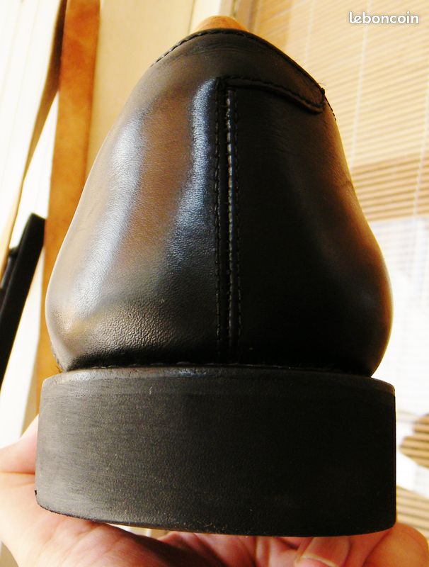 Chaussures en cuir noir Marbot (cousu Goodyear) tbe 45,5 46 homme (image 16)