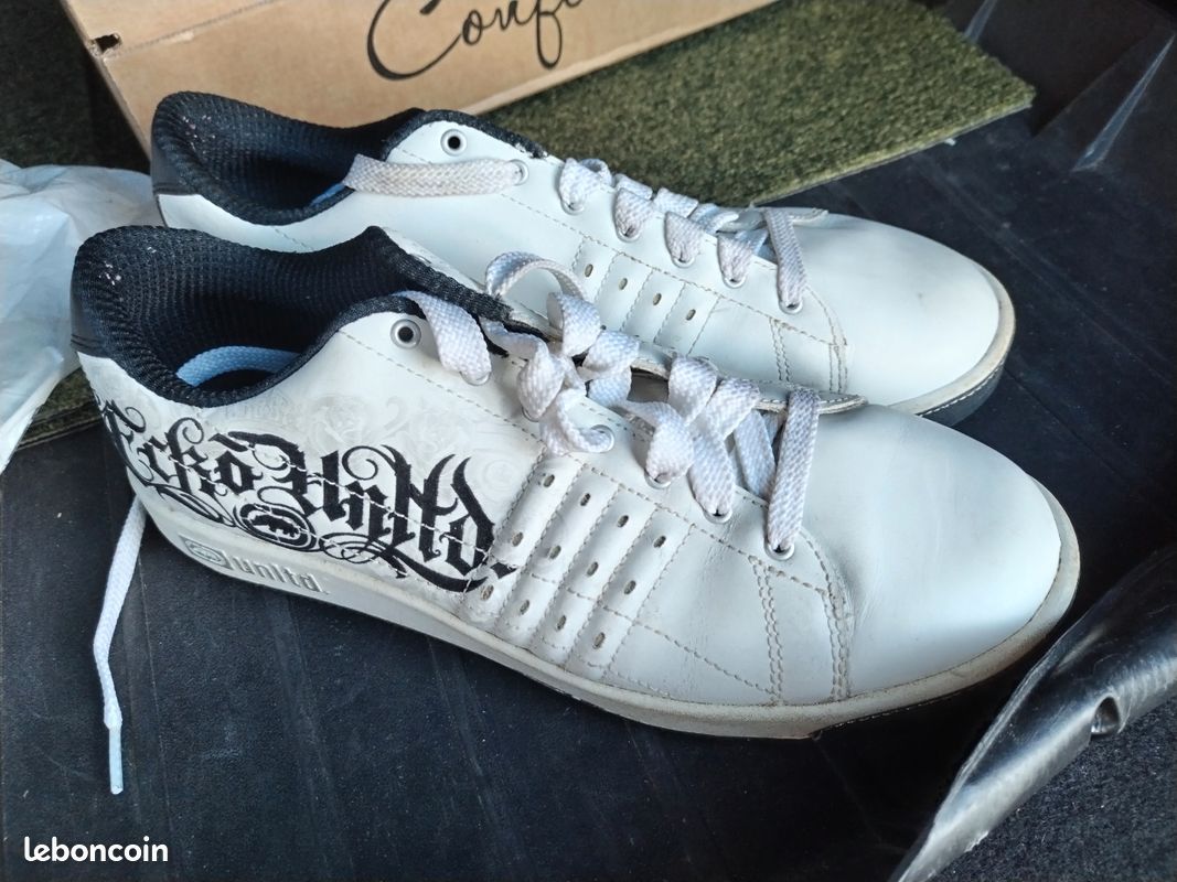 Sandales Ecko Unltd. Homme Noir Et Blanc - Taille 44, Neuves Sous Emballage, Style Sport