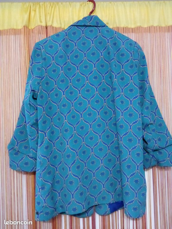 Bonobo Veste Femme Bleu Canard Veste Tailleur Velours Bleu Canard