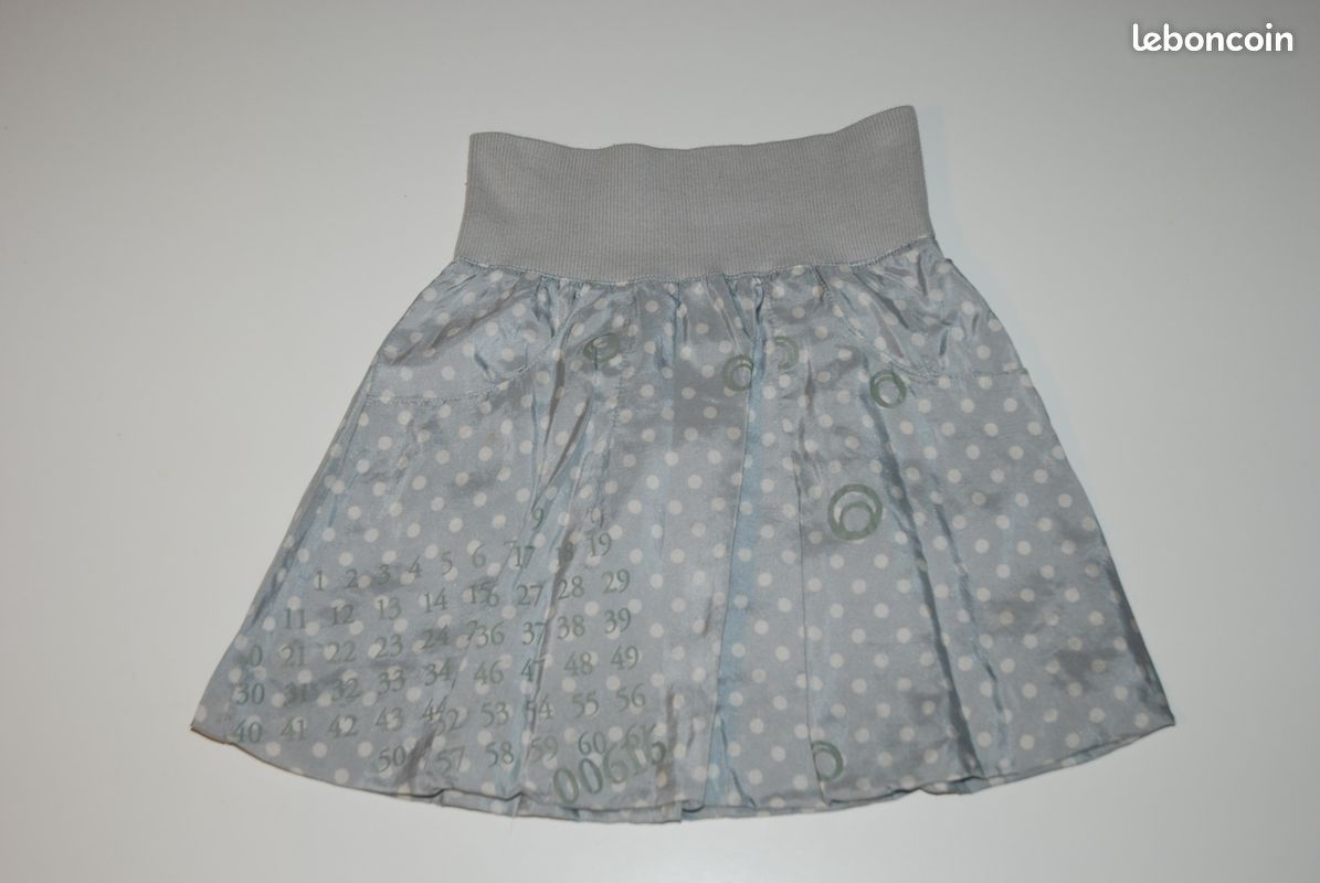 Fille 5 à 6 ans jupe coton soie IKKS (image 1)