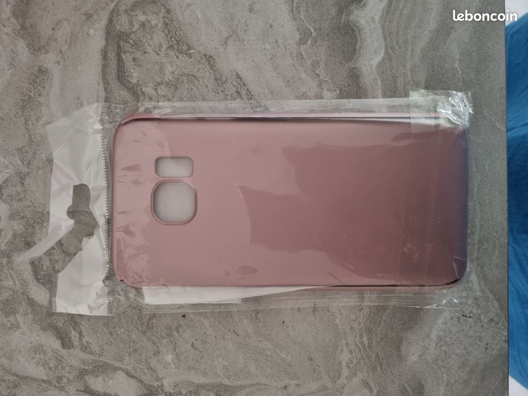 Coque 360 samsung S7 rose chrome (image 2)