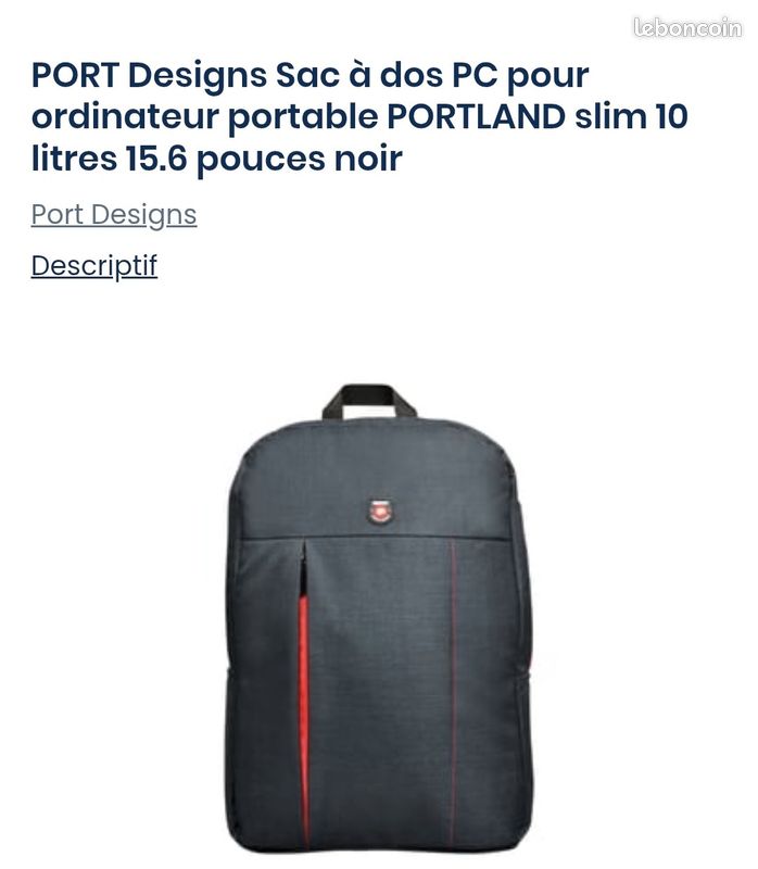 PORT Designs Sac à dos PC pour ordinateur portable PORTLAND slim