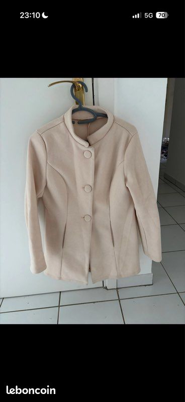 Manteau beige (image 1)