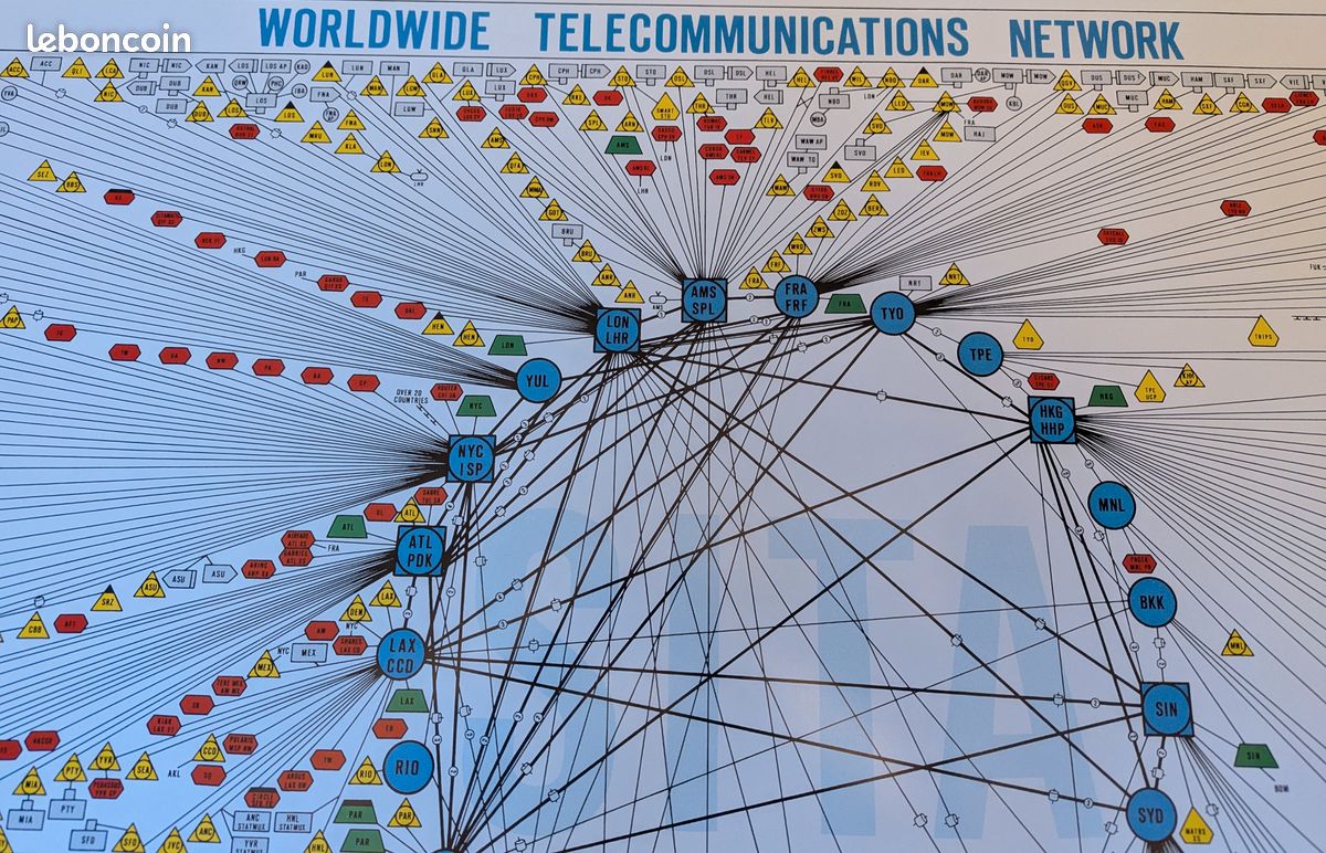 Affiche - SITA Wolrdwide Telecommunications Network - Collection