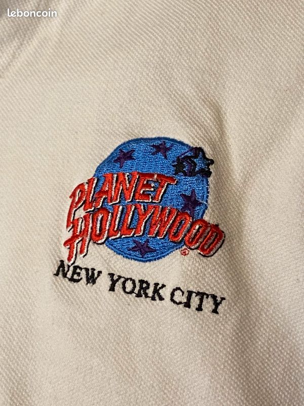 Polo blanc Planet Hollywood taille L (image 3)