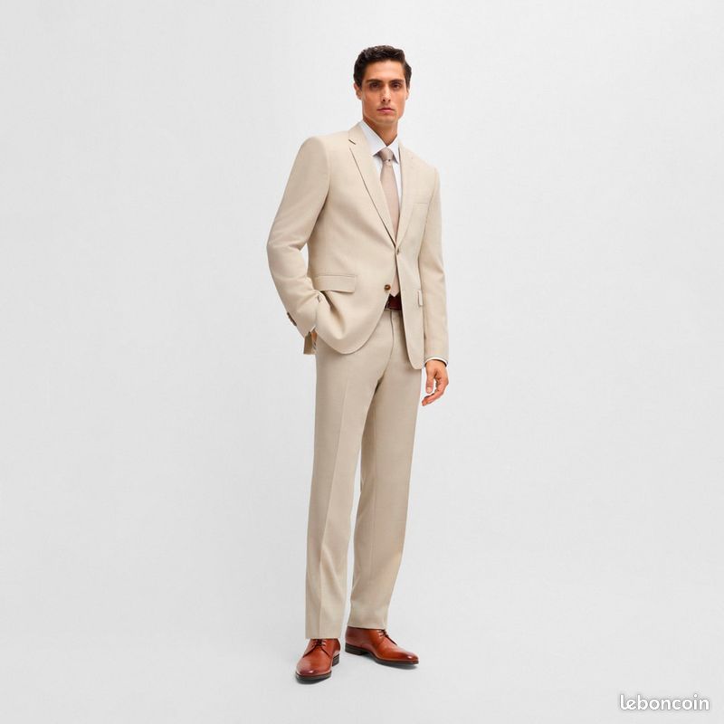 Chaussures Oxfords Hugo Boss Marron Foncé - Taille 8D, Cuir Italien, Neuves En Boîte