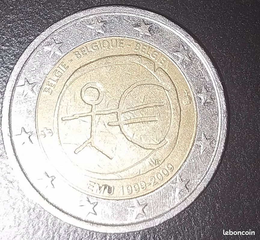 Pièce de 2 euros RARE, Bonhomme EMU 1999-2009 (image 1)