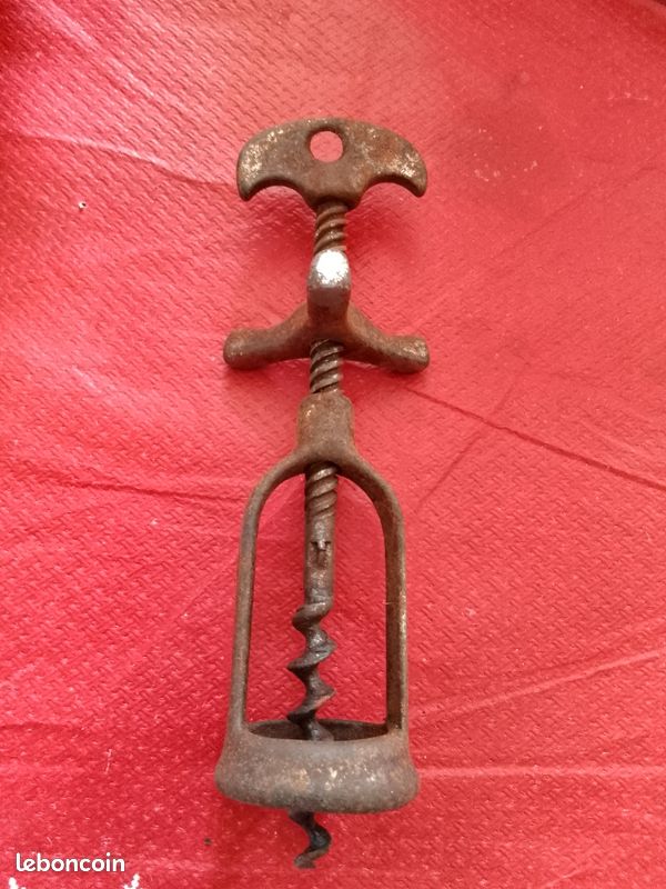 Ancien Tire-bouchon En Métal, Vintage Français, Outil De Sommelier