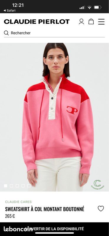 Sweat Femme Crew Clothing - Rose, Taille UK 8 (Petit) - Coton, Bon État