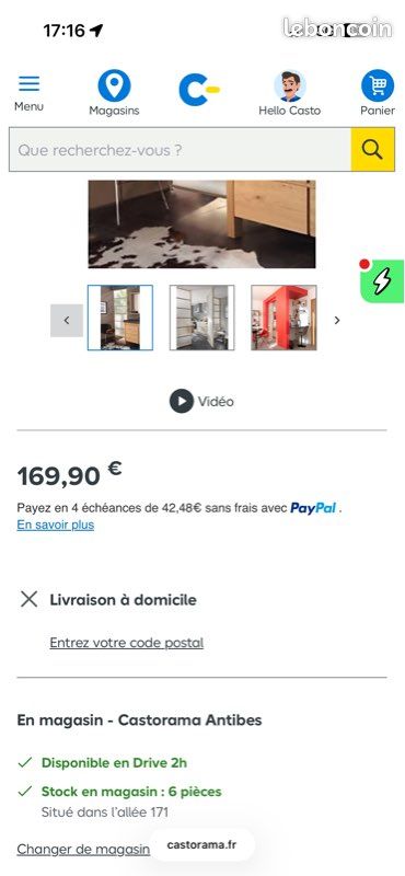 URGENT Cloison amovible 3 en 1 Gravita (image 4)