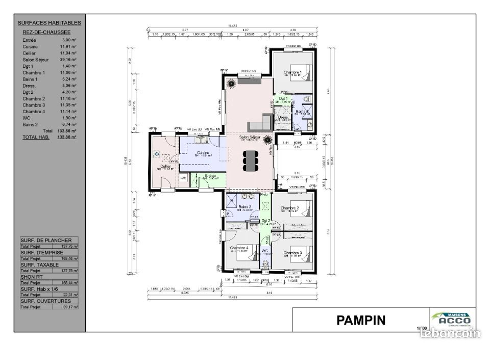 Maison 5 pièces 134 m² - Saint-Jean-d'Angély 17400 (image principale 2)
