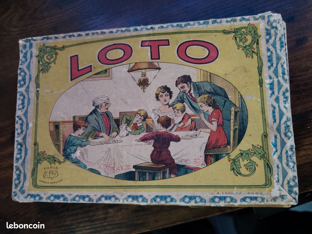 Jeu De Loto Comique Ancien – Narçon Janin, 18 Planches, C.1880