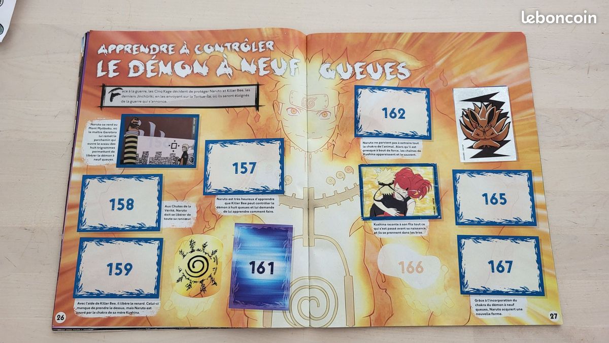 Gros lot Collector Naruto Shippuden - Album Panini bien rempli + 23 Cartes Rares (Introuvables) (image 20)