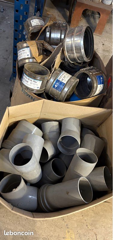 Grand lot de raccords PVC + manchons Flex-Seal – Déstockage (image 1)