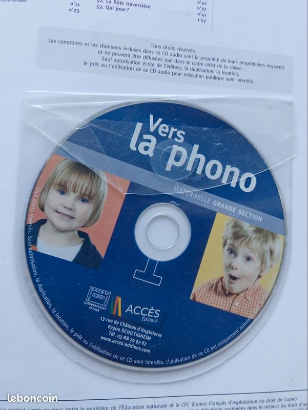 Vers la phono Grande Section Accès Editions (manuel + cdrom) (image 6)