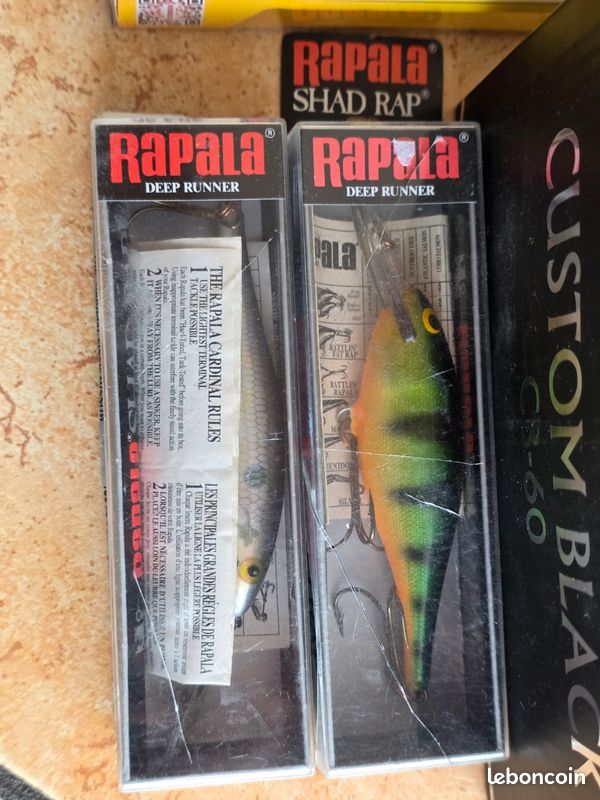 Lot Leurres De Pêche Rapala - Neufs Et D'occasion, Jumeaux Minnesota