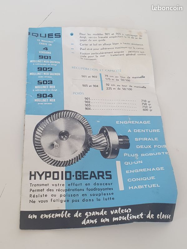Ancien Moulinet De Pêche RETTON 205 S, Bon état, Fabrication Française