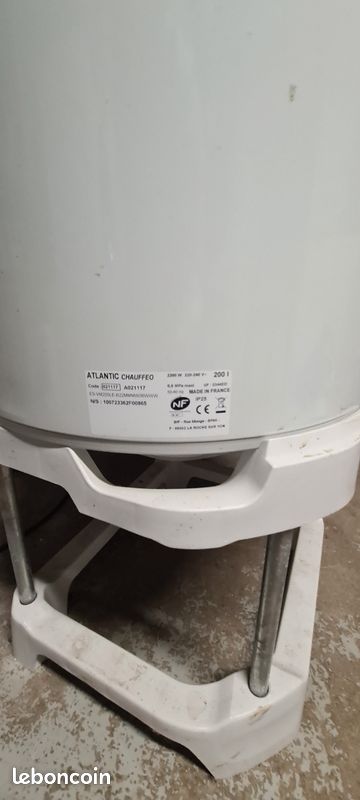 Chauffe eau 200l atlantic avec socle (image 4)