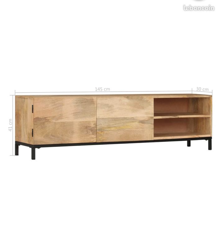 Meuble TV bois manguier massif DISPONIBLE (image 3)