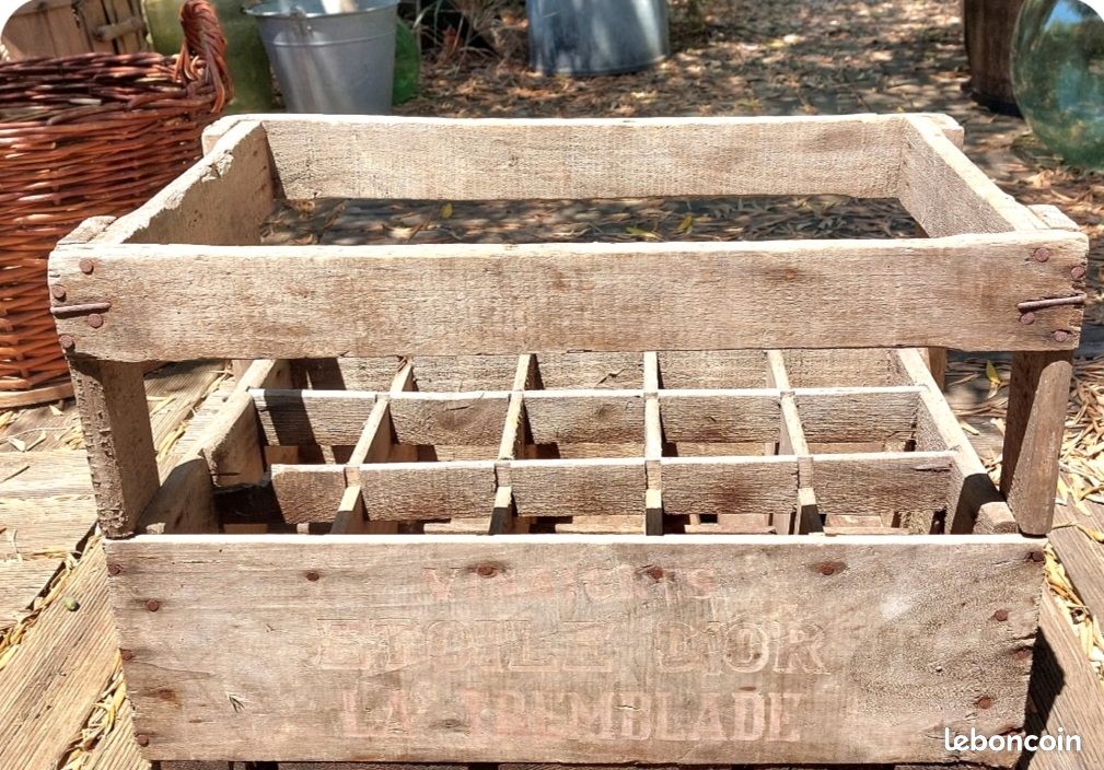Casier en bois ET OSIER (image 1)