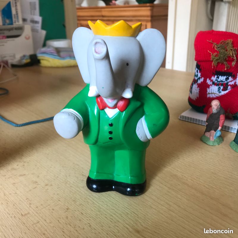 Figurines Babar 1990 - L. De Brunhoff - Collection BD Vintage, Lot