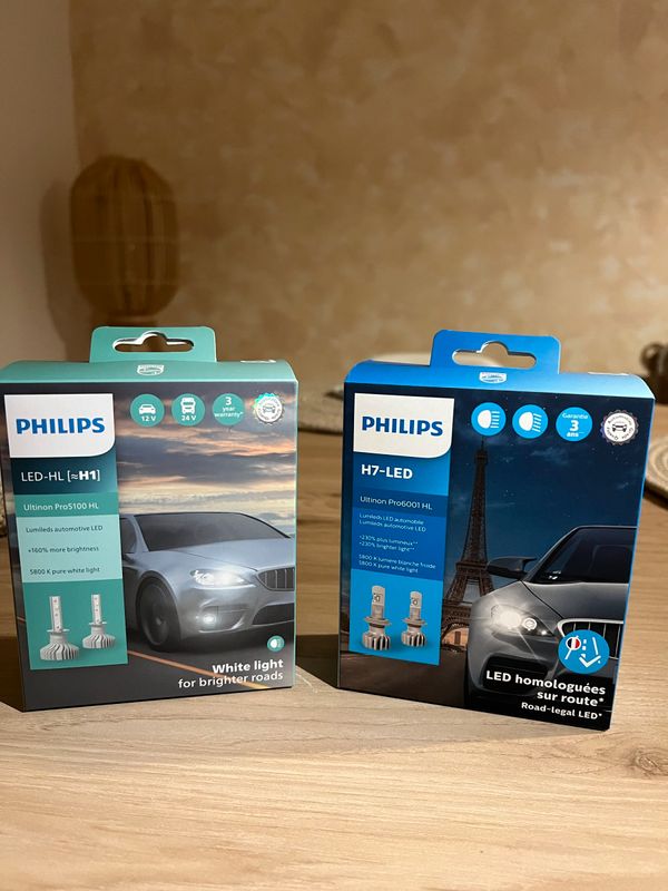 Ampoule LED PHILIPS H7 / H1 - Équipement auto