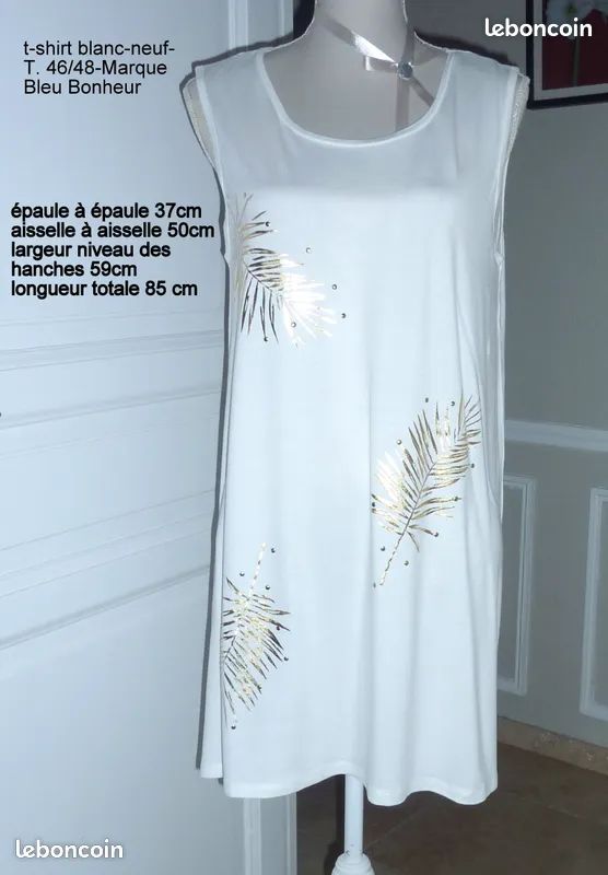 Tunique Bleu Bonheur- Vêtements