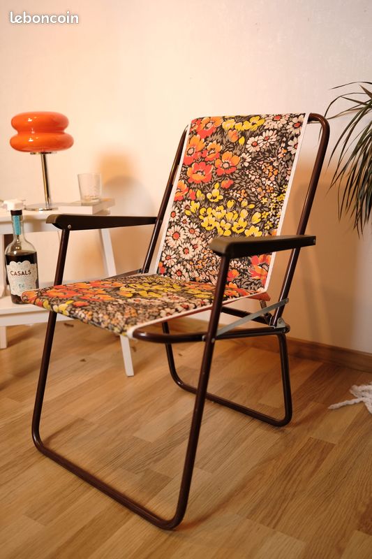 2 chaises de camping pliantes vintage années 70/80 - Sport & Plein air